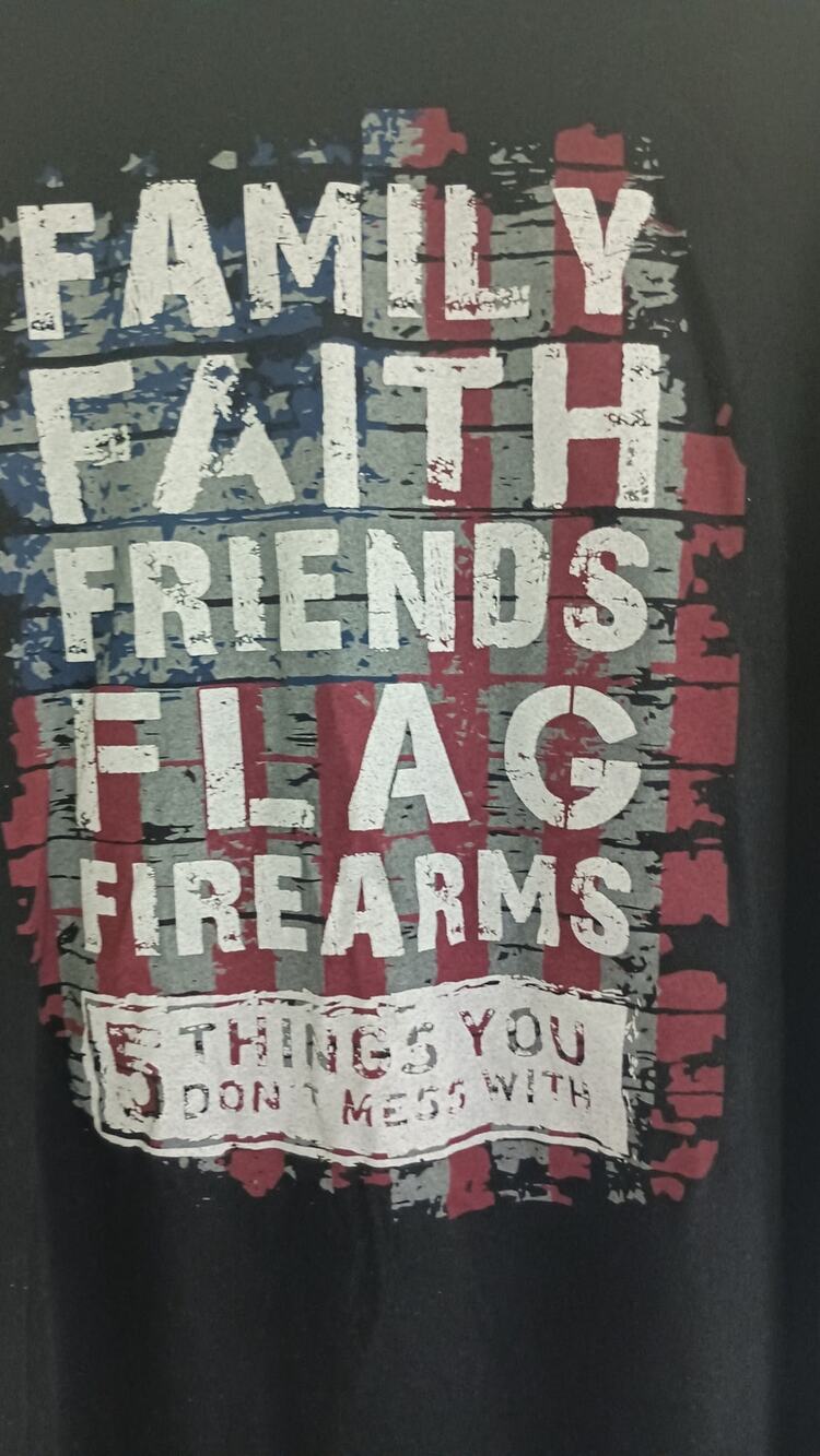 Nine Line Apparel Men's  T-Shirt Family Faith Friends Flag Firearm 3XL